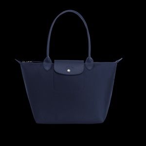 Longchamp Large Navy Neo tote 19x12x7.5